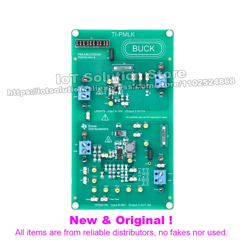 PMLKBUCKEVM TI-PMLK Buck Experiment Board using TPS54160 & LM3475