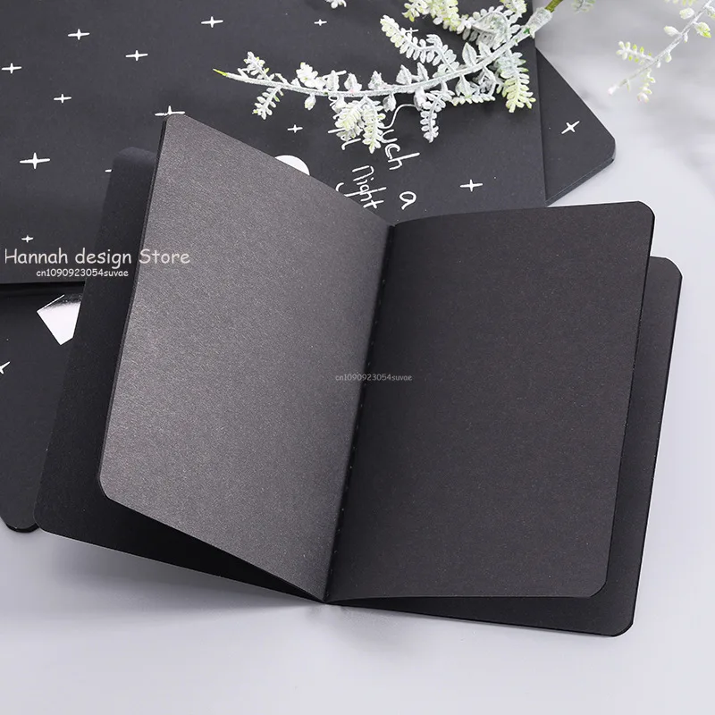 Milky Way Black Line Graffiti Sketch Notebook 16K 32K 56K Child Student Painting Notebook School Office Stationery