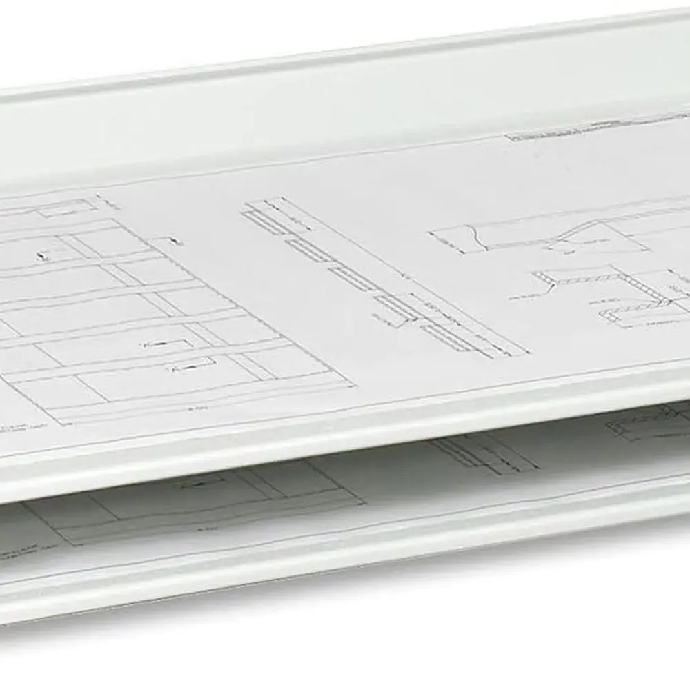 Bandeja apilable gigante para 24 x 36 documentos, (Qty. 2), Blanco