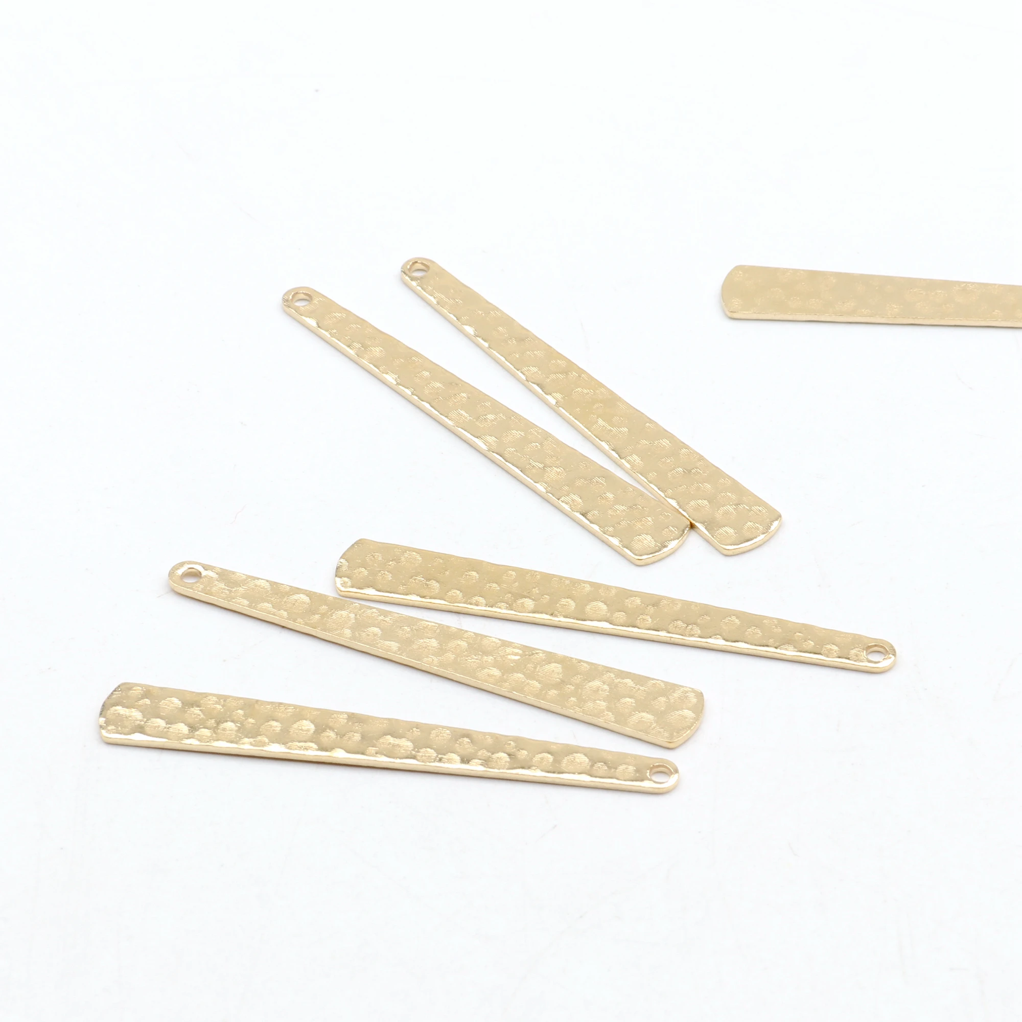 Hammered Charms,Brass Drop Shaped Pendant,Findings Accessories For Diy Earrings Necklace Bracelet DIY Making,Jewelry Supplies