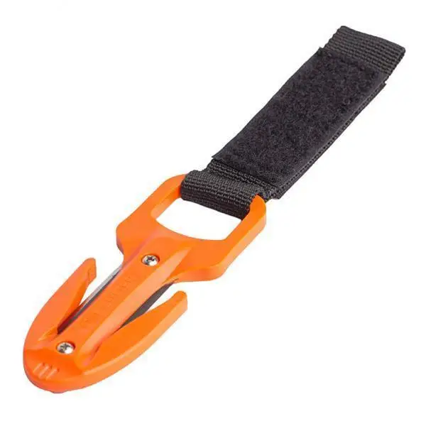 Diving Accessories Stainless Steel Double Edged Line Cutter with Sheath Portable Scuba Knife for Water Rescue