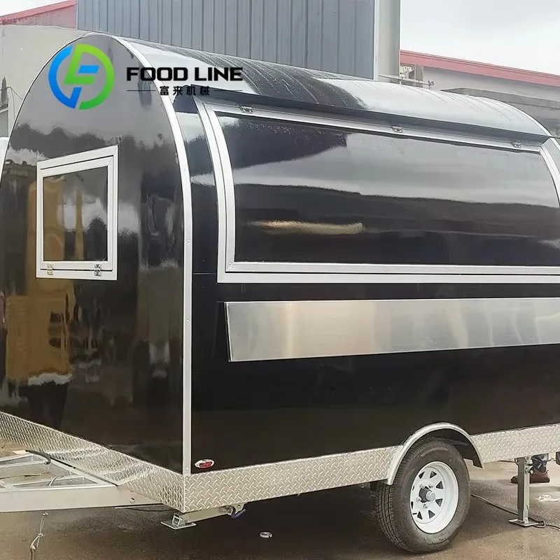 

Индивидуальный прицеп для уличной еды в стиле ретро для ресторана и пекарни, новое кухонное оборудование, изготовленное из кукурузы