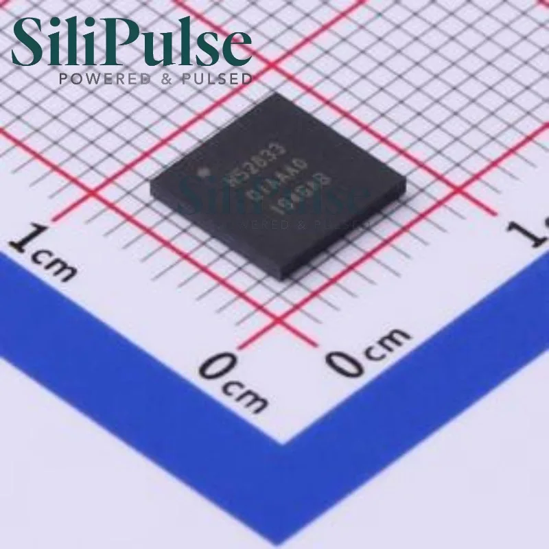 (1-10pcs) NRF52833-QIAA-R 73-QFN（7x7） 100% Original In Stock IC-RF-TxRx-+-MCU- -v5.1-Thread-Zigbee®-2.4GHz-73-VFQFN-