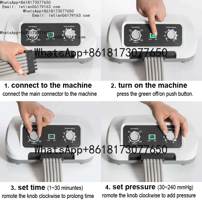 Hot Sale Lower Back Pain Relief Device 6 Room Air Compression Waist Massager Female Male