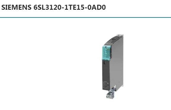 Siemens 6SL3120-1TE15-0AD0, novo, original