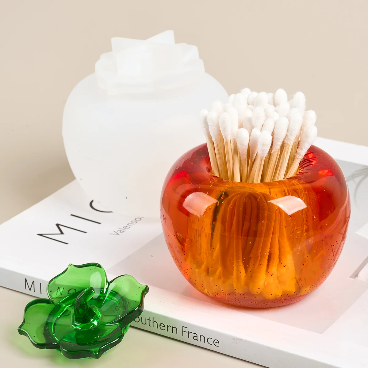 DIY Persimmon Pear Chili Candle Jar Mould Creative Storage Box Pen Holder Uv Epxoy Resin Silicone Mold Home Decor Plaster Craft