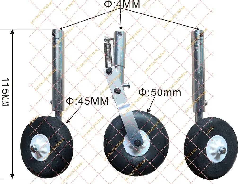 Non-Retractable Shock Absorber Landing Gear for DIY RC Airplane