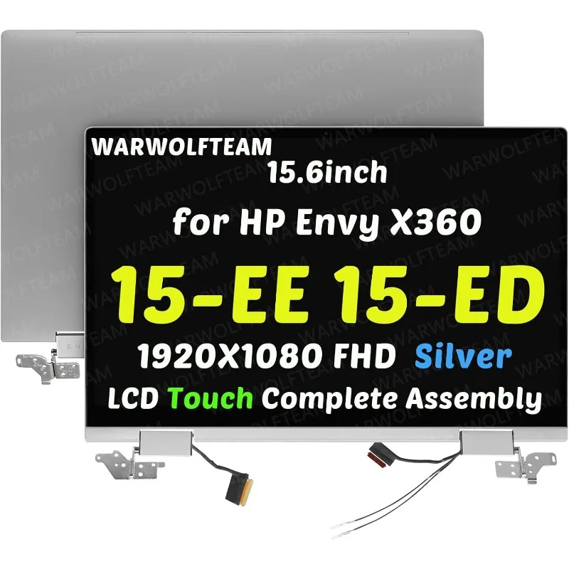 

15.6" For HP Envy X360 15-EE 15-ED 15M-ED Touch Screen LCD Complete Top Assembly L93180-001 L93182-001 L93184-001 L82481-440