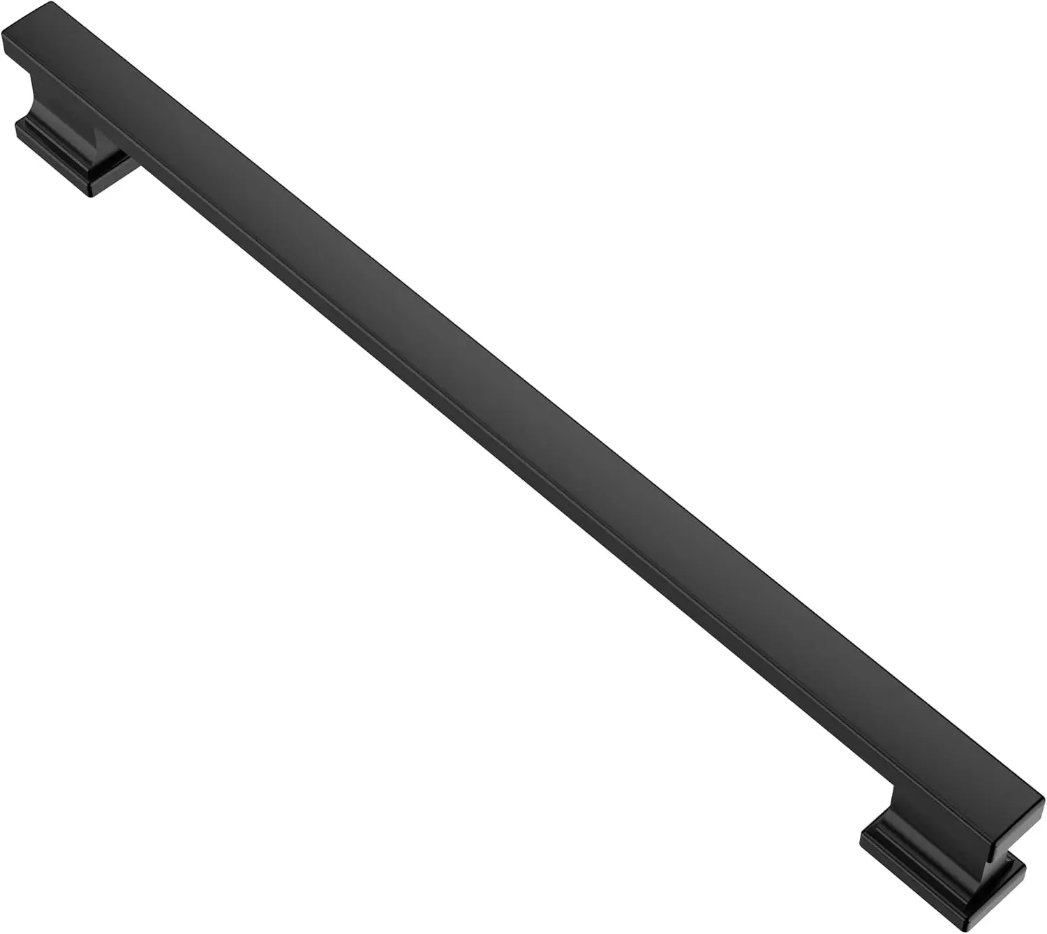 Antique Brass Cabinet Pulls Handles 10 Pack 9 Inch Hole Center Solid Metal Rectangle Hardware For Cabinets Drawers