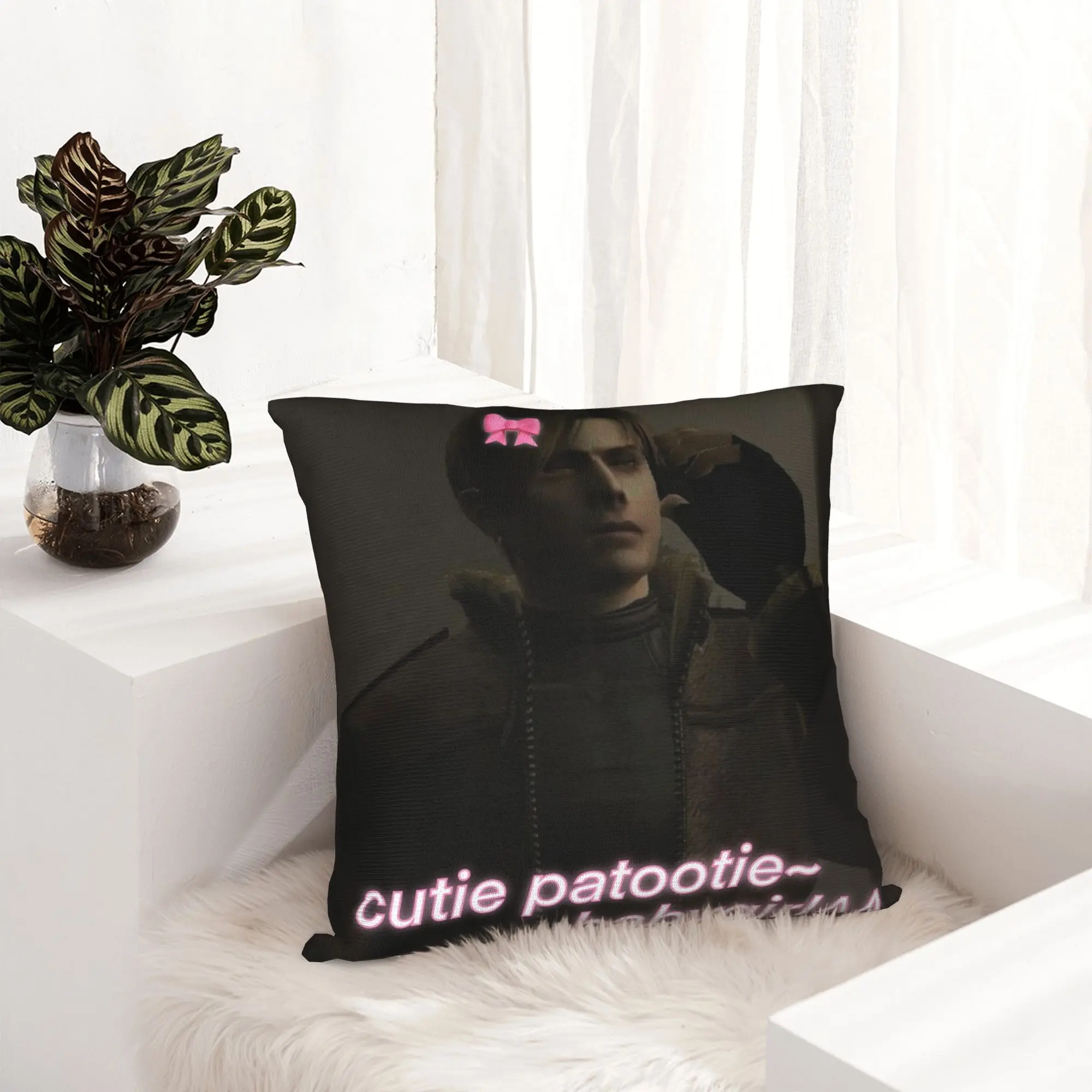 Cutie Patootie Leon Kennedy Babygirl Pillowcase Printing Polyester Cushion Cover Decorative Pillow Case Cover Seat Drop Shipping