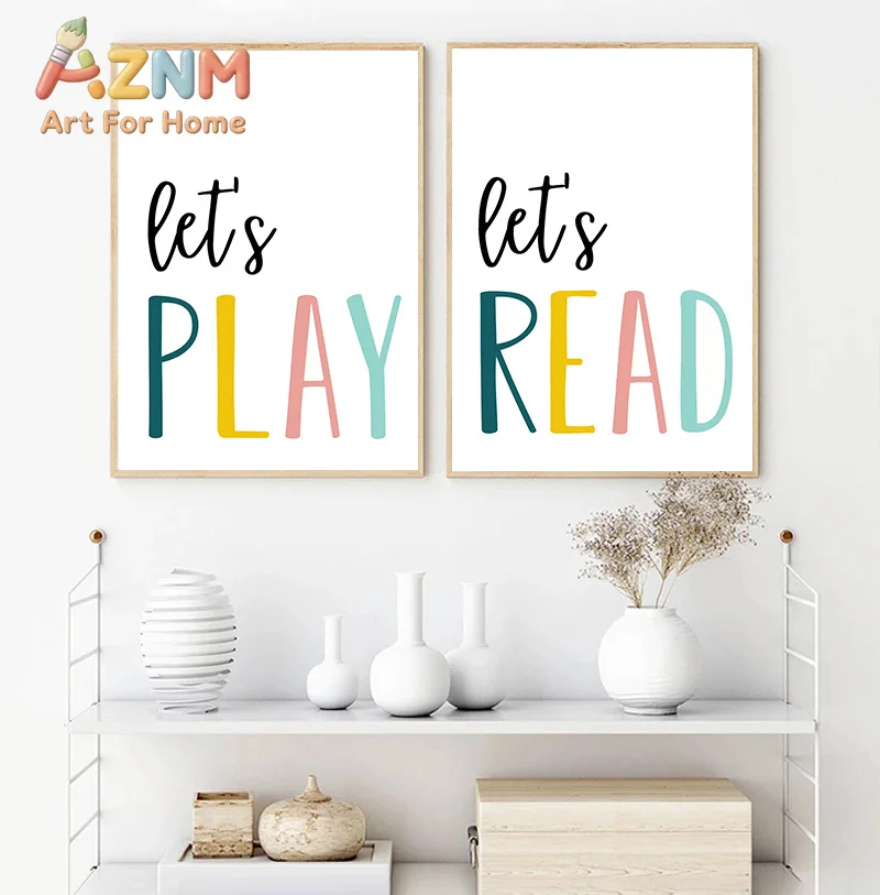 Kids Positive Affirmation Poster Self Confidence Quotes  Motivational Canvas Painting Wall Art Pictures Classroom Home Decor
