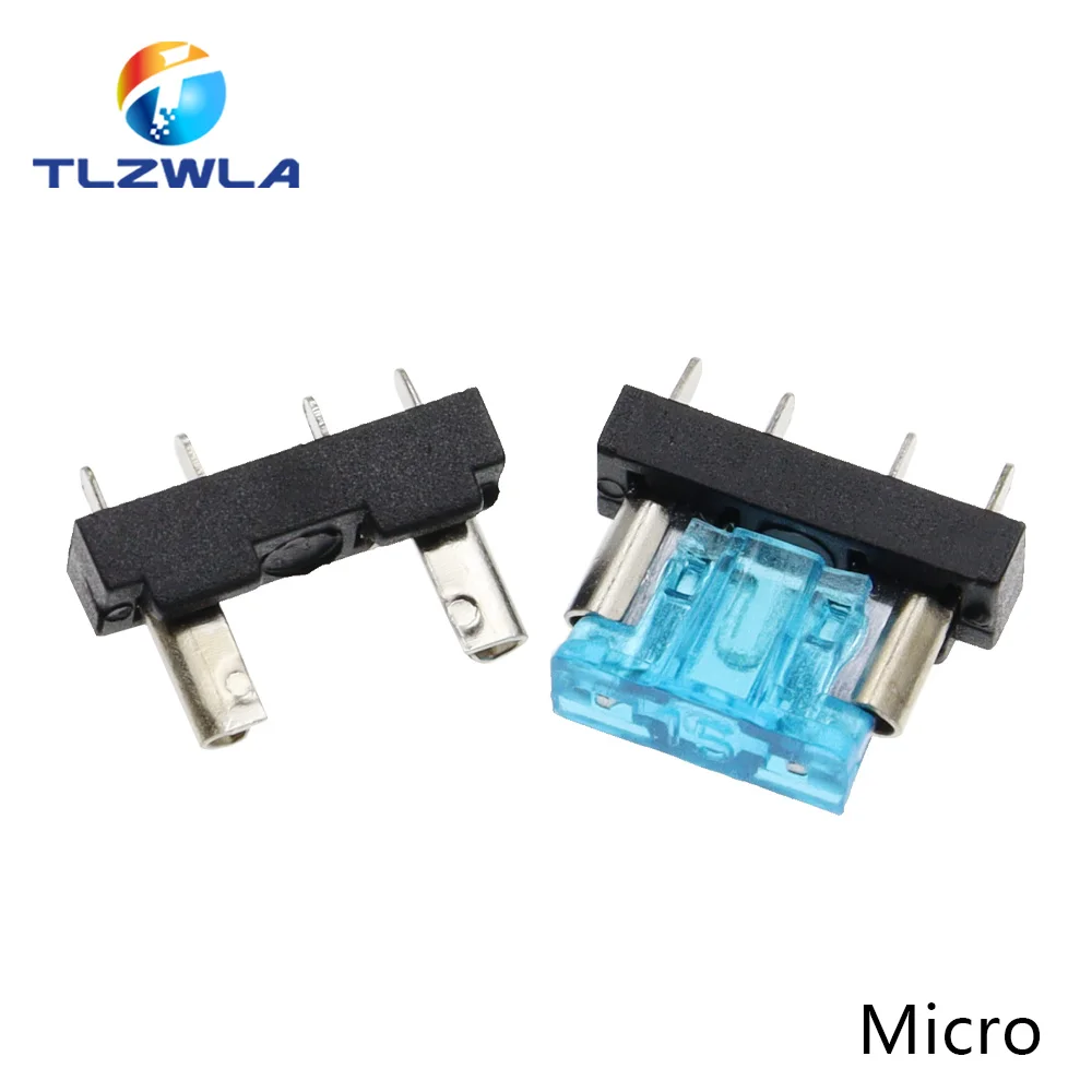 10PCS Auto Sicherung Halter PCB Board Standard Mini Micro Kleine Klinge Auto Automotive Boot 32V Für PCB Board sicherheit Clip Einsetzen Typ