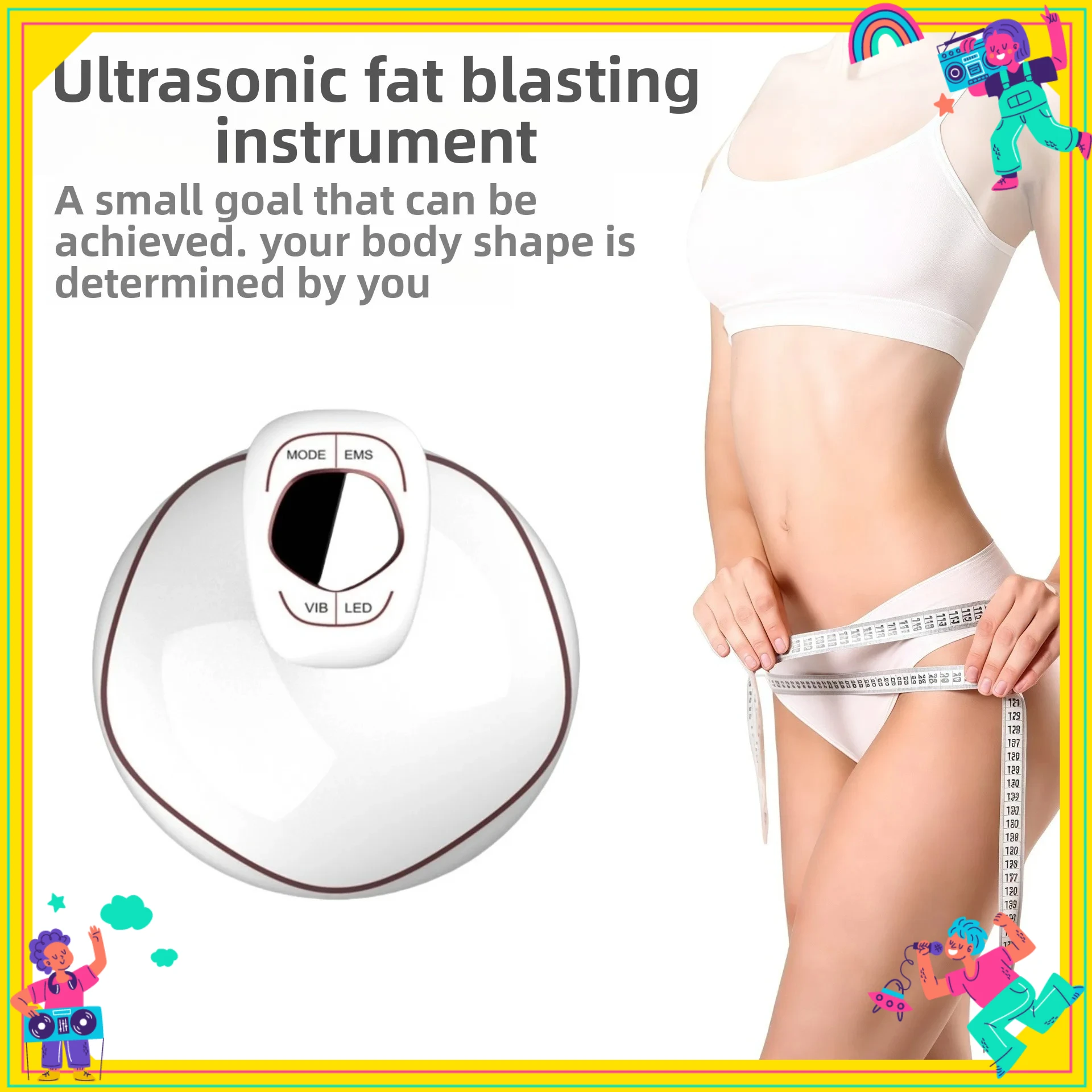 

best seller Household Ultrasonic Fat Explosion Apparatus Slimming Slimming Body Sculpting Body Massage Apparatus