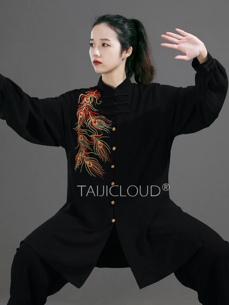 

Embroidered Tai Chi Practice Suits for Women and Men, Performance and Competition Clothing, High-End