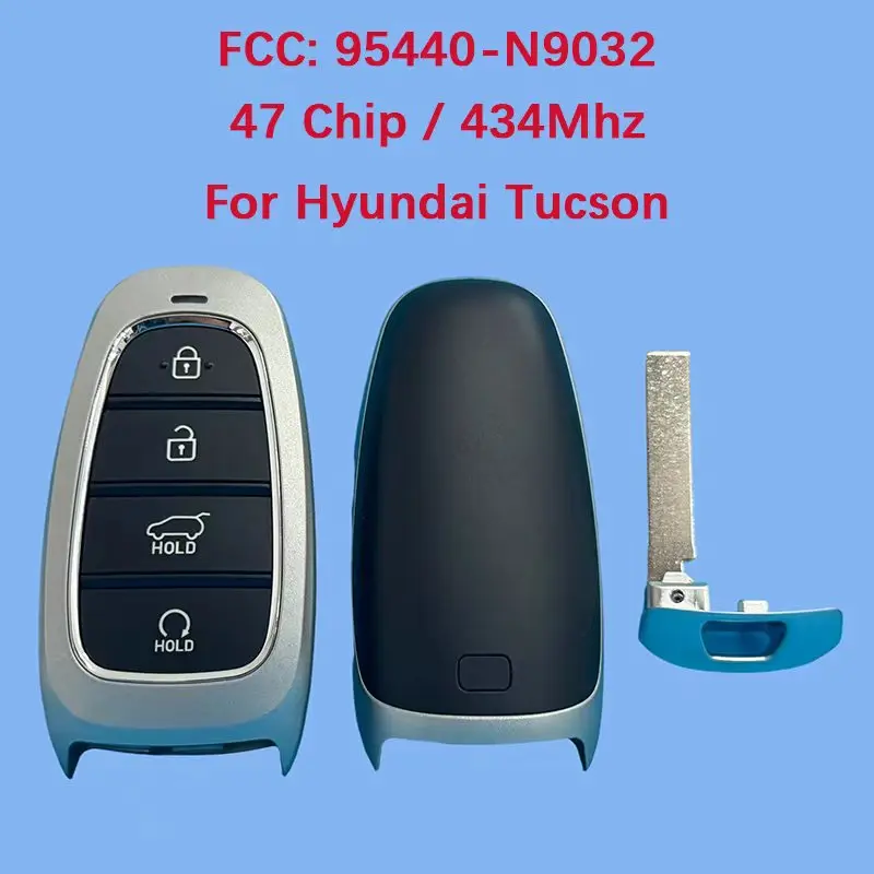 

CN020244 Aftermarket 4 кнопки Smart Keyless Go Remote Fob FCC 95440-N9032 47 чип 433 МГц для Hyundai Tucson 2022