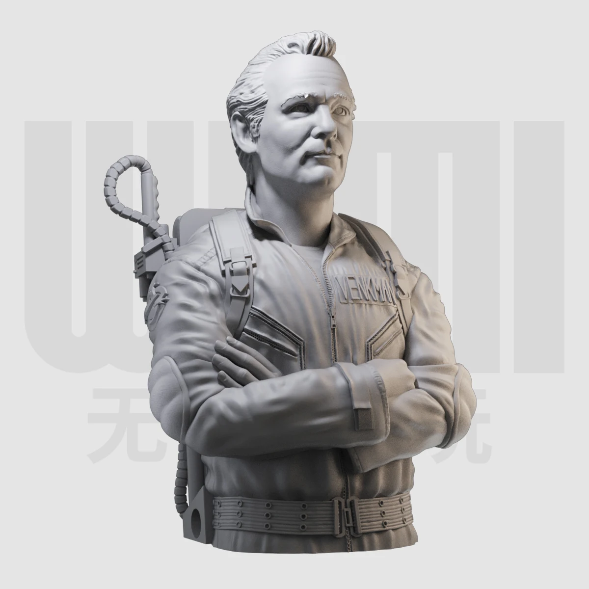 1/10 Venkman bust resin white model GK figure model