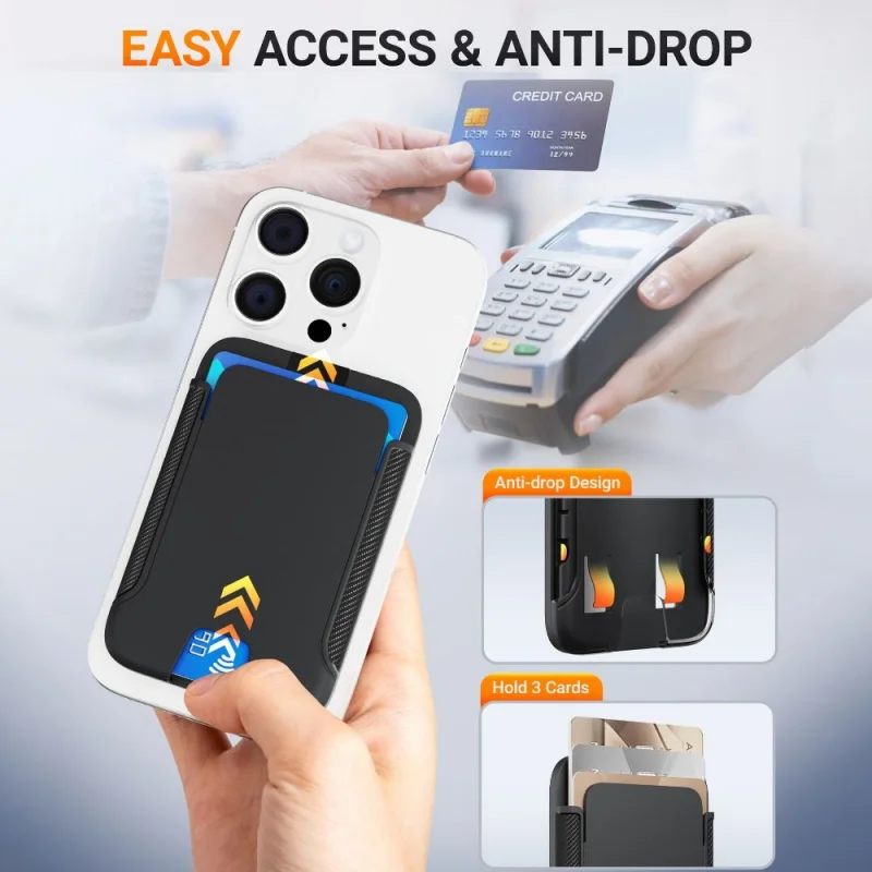 

For Apple Mobile Phone Magnetic Holder 2-In-1 Magnetic Wallet Card Holder Suitable Rotatable Detachable Hard Mobile Phone Holder