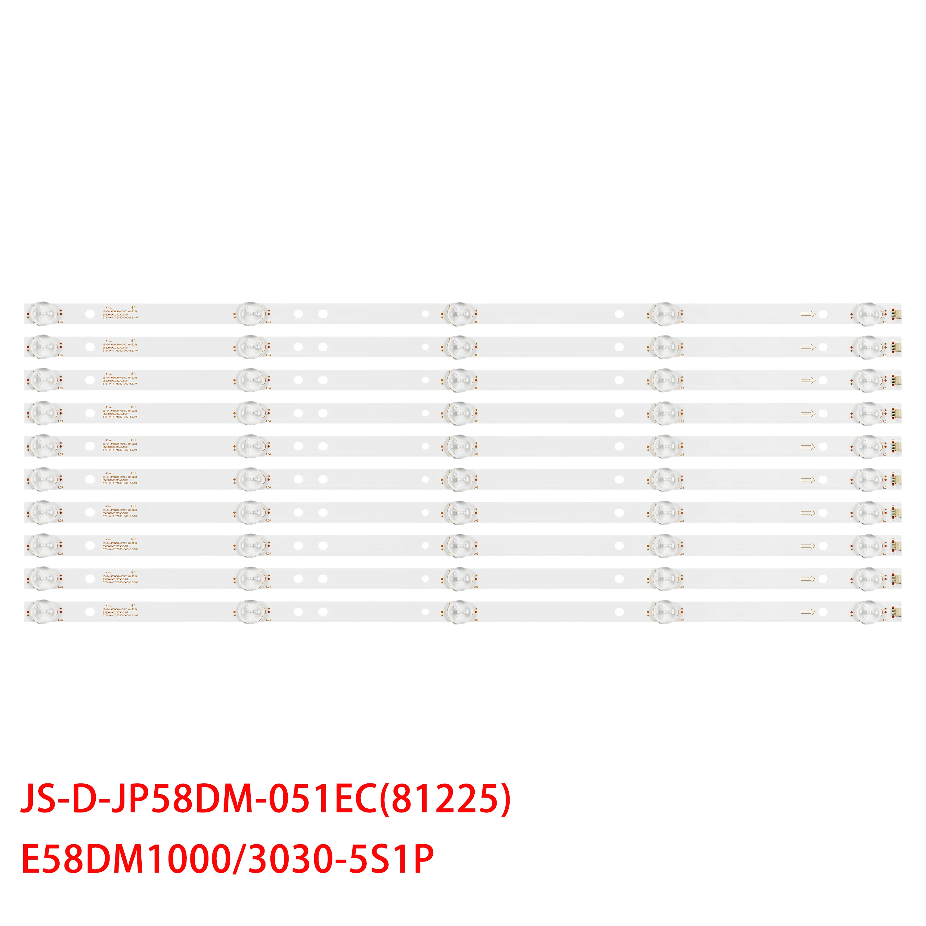

LED Backlight strip for E58DM1200 CELED58419B7 TVLED584K01 K58DLJ10US K58DLJ10VS JS-D-JP58DM-051EC(81225) E58DM1000/3030-5S1P