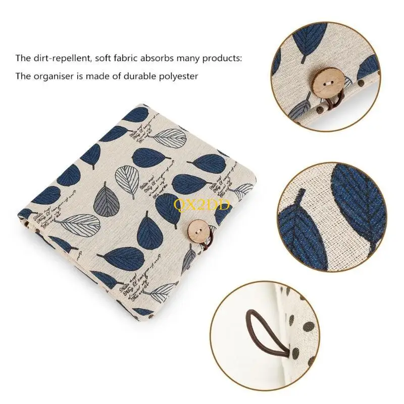 QX2D Portable Baby Diaper Bag Wipes Storage Bag Organiser Case Holder Travel