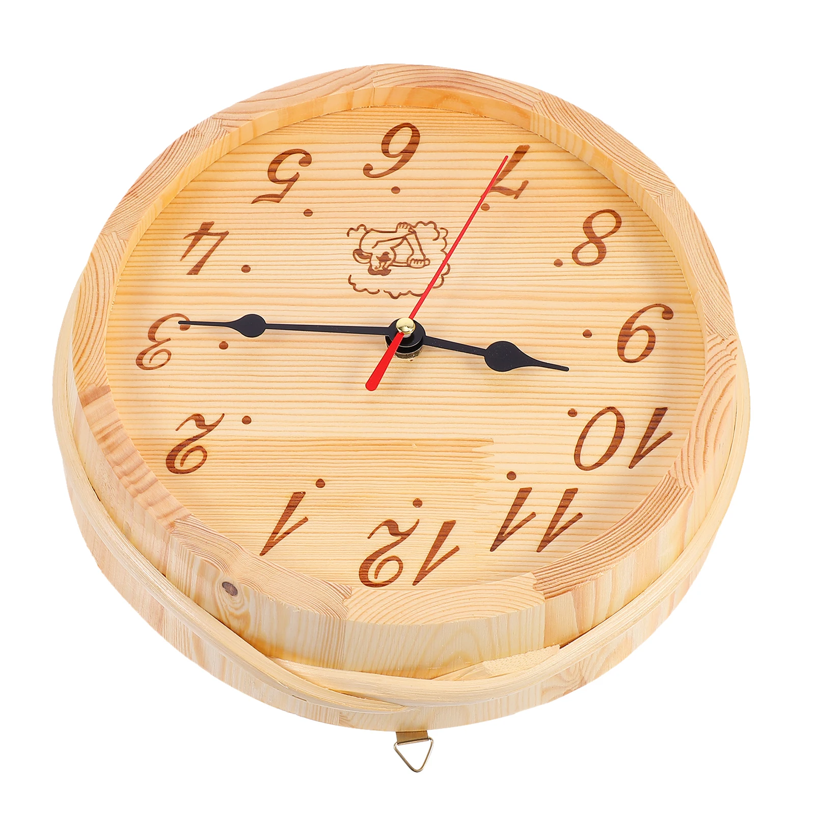 

Wooden Clock Sauna Room Vintage Wall Decor Thermometer Outdoor Sauna Steam Bedroom Living Yoga High Temperature Resistant