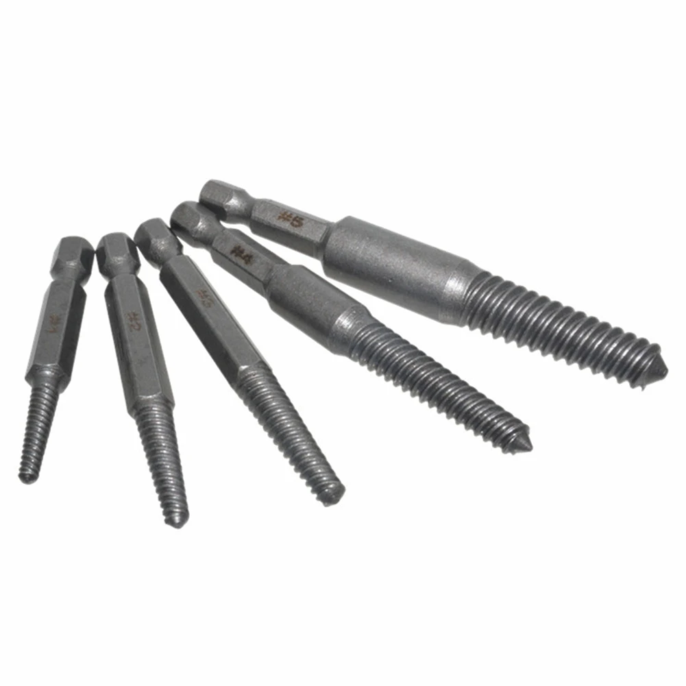 BOFO Screw Extractor Set,10 Pcs Screw Extractor,1/4inch Hex Shank Broken Screw Extractor,Screw Remover & Extractor Bit Set