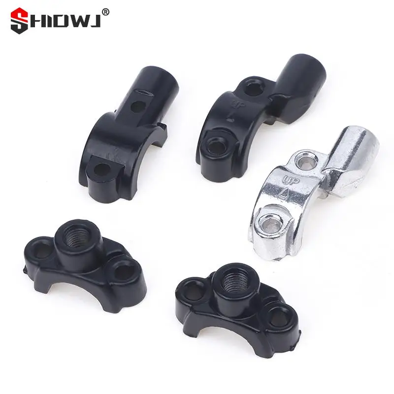 22mm Handlebar 10mm Thread Motorcycle Master Cylinder Brake Lever Mirror Mount Clamp Rear View Mirror Holder Accesories Motor