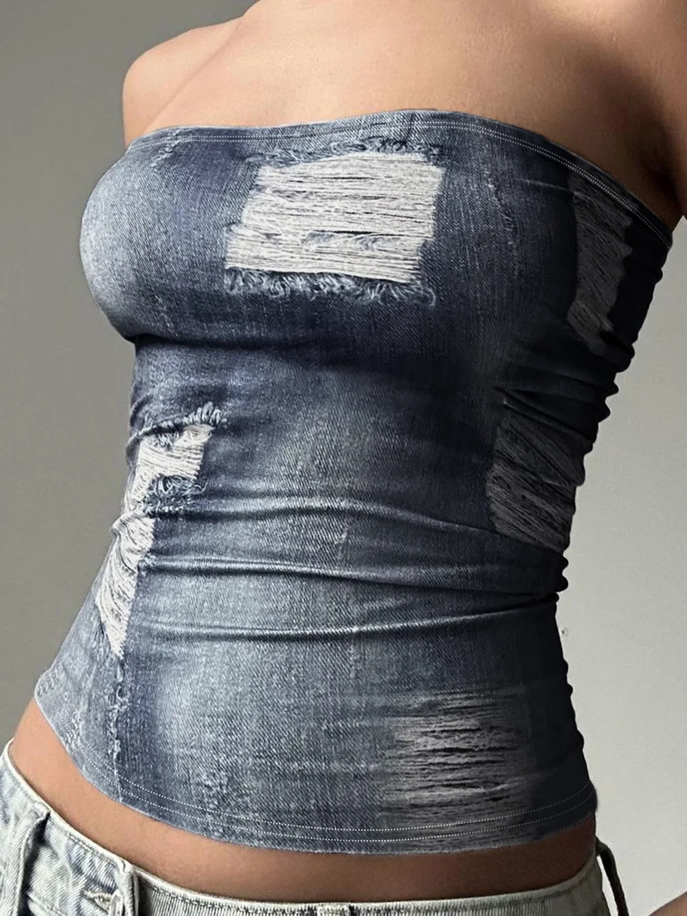 

y2k Strapless Corset Tops Summer White Off Shoulder Tanks Women Sleeveless Tube Top Sexy Skinny Fit Bustier Clothes