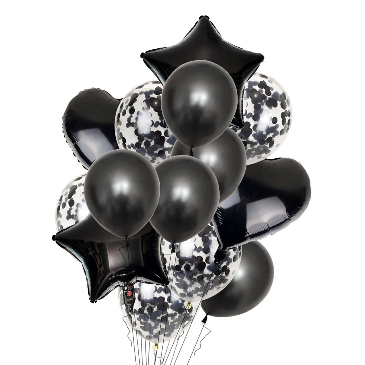 

14 Pcs Balloons Ornament Party Supplies Aluminium Film Pentagram Props Decorative
