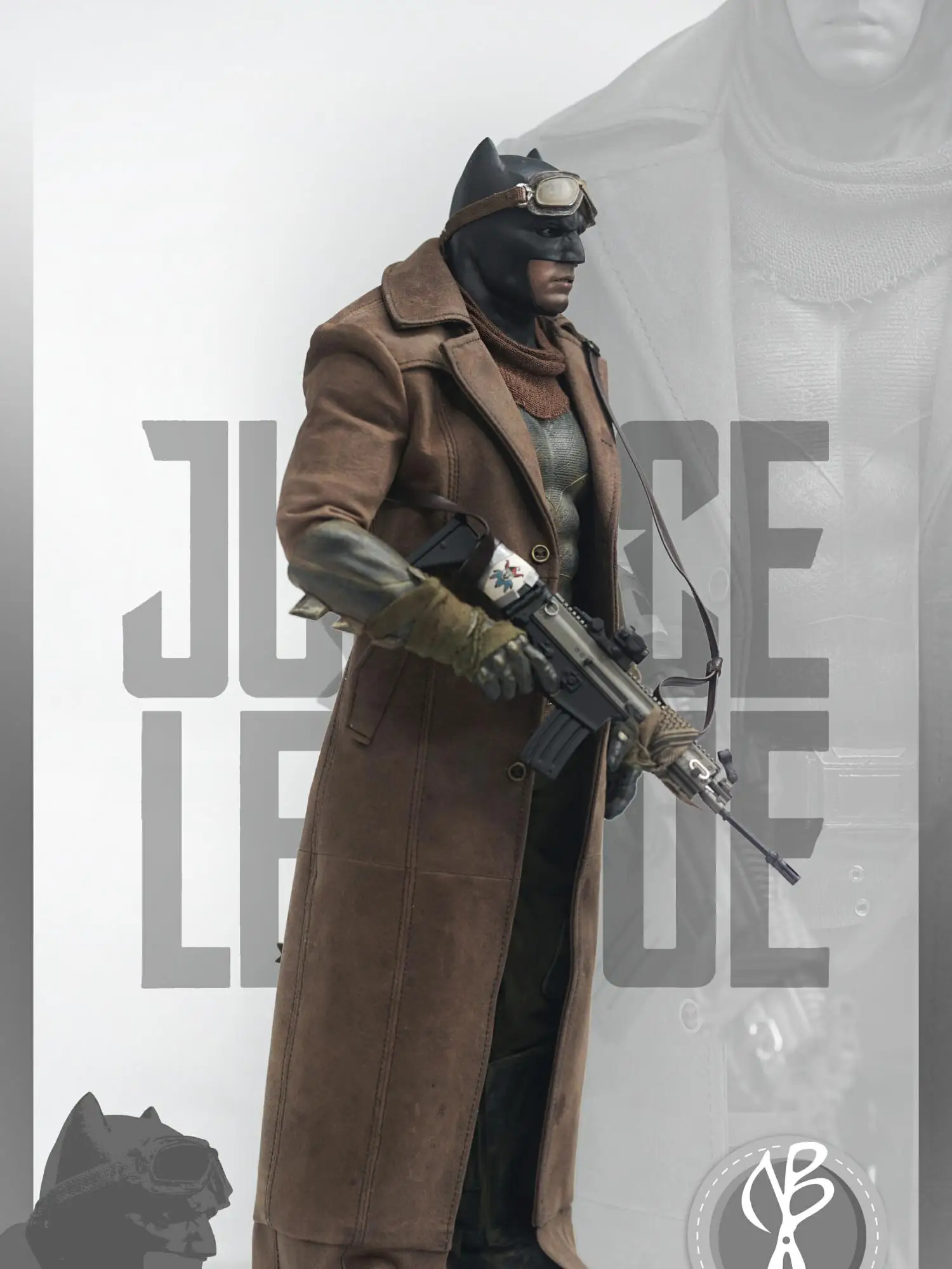 NBP 스튜디오 NB01 1/6 배트 히어로 코트 스카프 세트 벤 아플렉 의상 모델 12인치 액션 피규어 바디 취미 컬렉션용