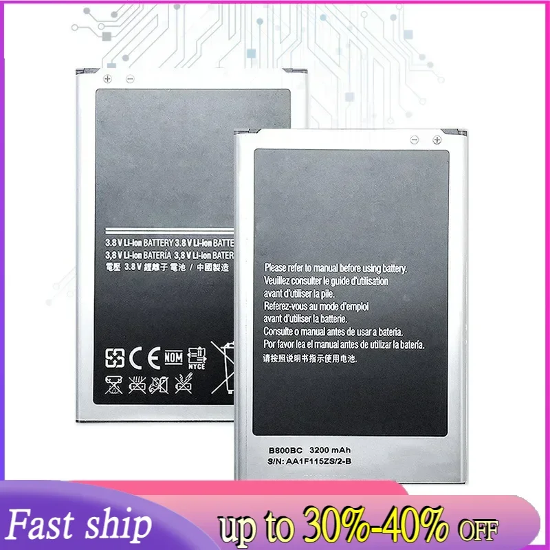 Bateria 3200 Mah do Samsung Galaxy Note 3 N900 N9006 N9005 N9000 N900A N900T N900P B800BE B800BC + kod śledzenia