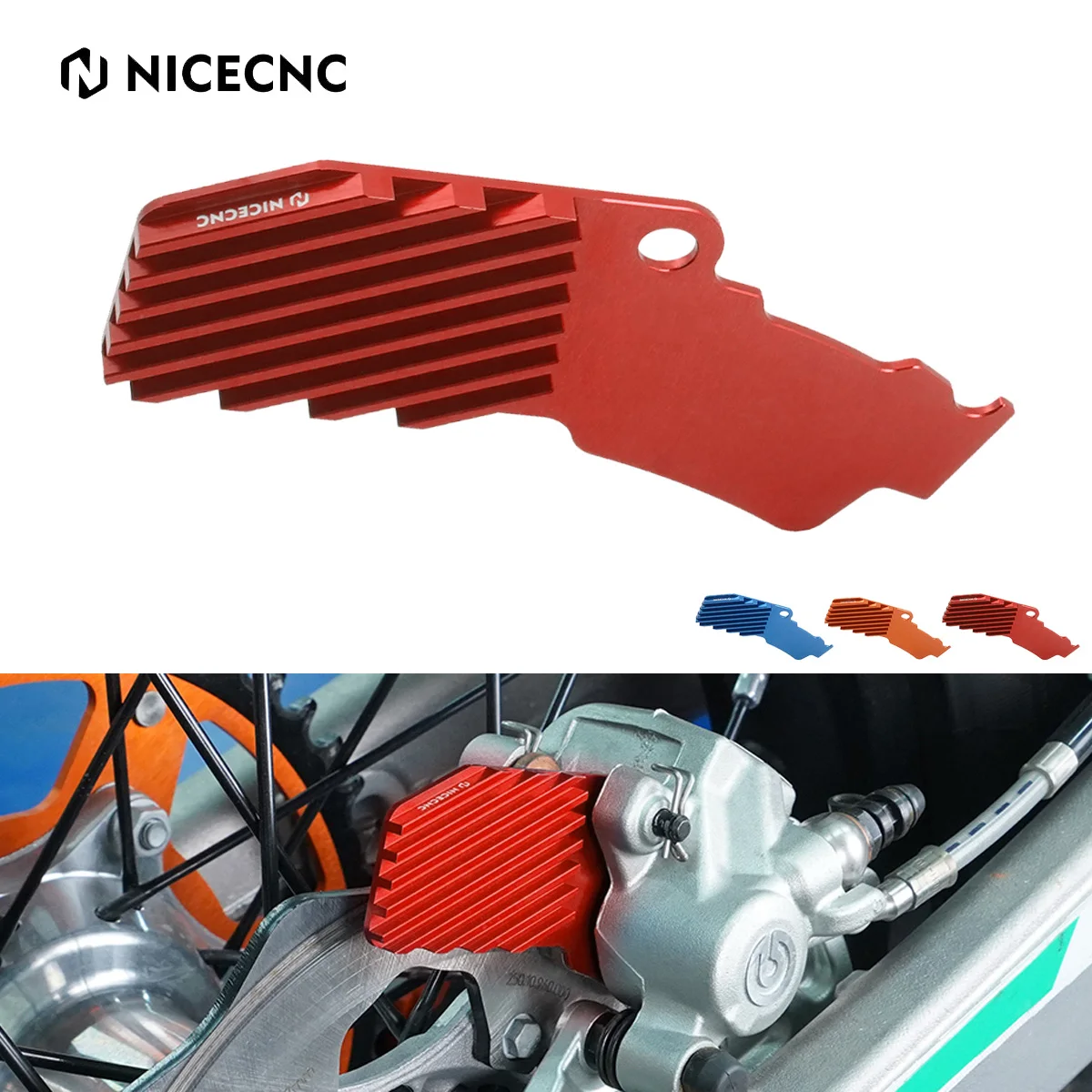 

NiceCNC Rear Brake Heat Sink Caliper Cooler For GasGas EX EC MC 125 250 300 EXF ECF MCF 250-450 250F 350F 450F 2021 2022 2023