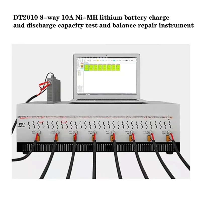 8-channels 10A Ni-MH lithium battery charge and discharge/capacity test/capacity balance repair instrument for DT2010