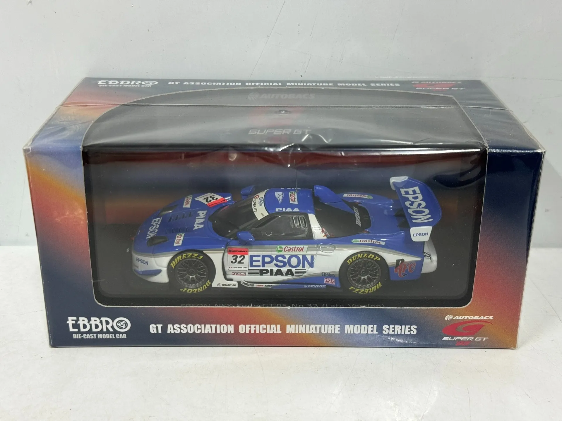 

Литой под давлением EBBRO 1/43 Honda Super GT 2005 EPSON NSX, модель автомобиля из сплава, Коллекционная игрушка, подарок, сувенир, украшение для дисплея