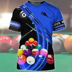 Liebe Billard Snooker Fitness T-Shirt 3D-Druck Sport kleidung Männer Hemden Mode Streetwear T-Shirt lustige Unisex Kurzarm Top