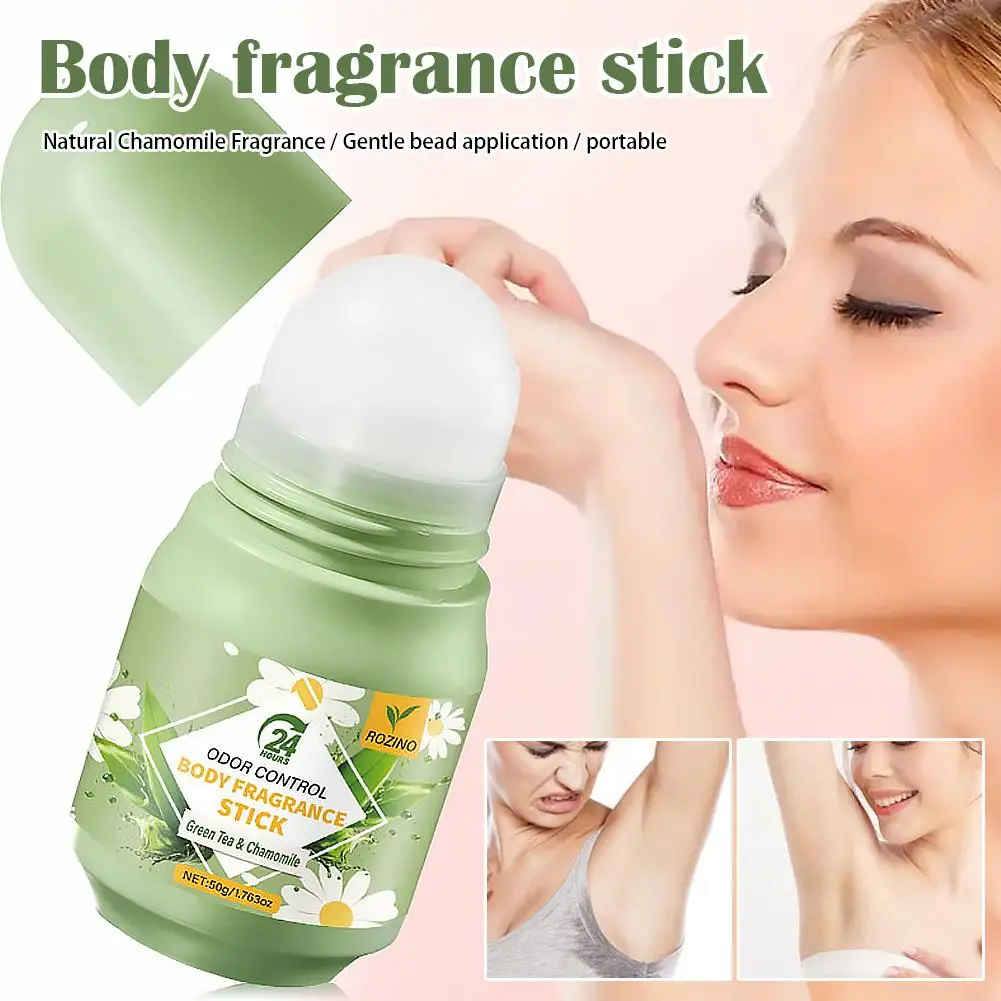 1/2pcs Body Fragrance Stick Sakura Vanilla Scent 24 Hour Long Lasting Compact Travel Size Odor Control for Neck Ears Armpits