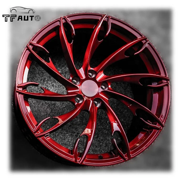 18inch 305 Red Milled Polish Car Alloy Forged Staggered Wheels Rims w140 5x112 for Mercedes BMW