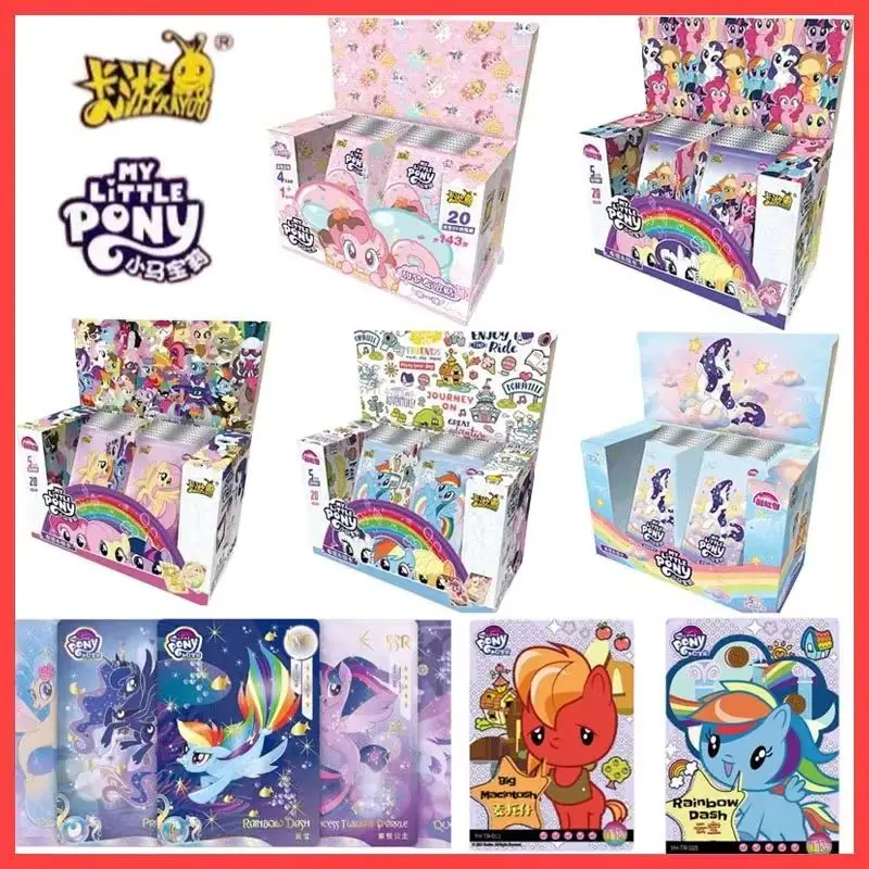 Original KAYOU My Little Pony Karte My Little Pony Regenbogen-Serie Paket Anime Cartoon Spiel Sammelkarte Peripheres Spielzeug Geschenk