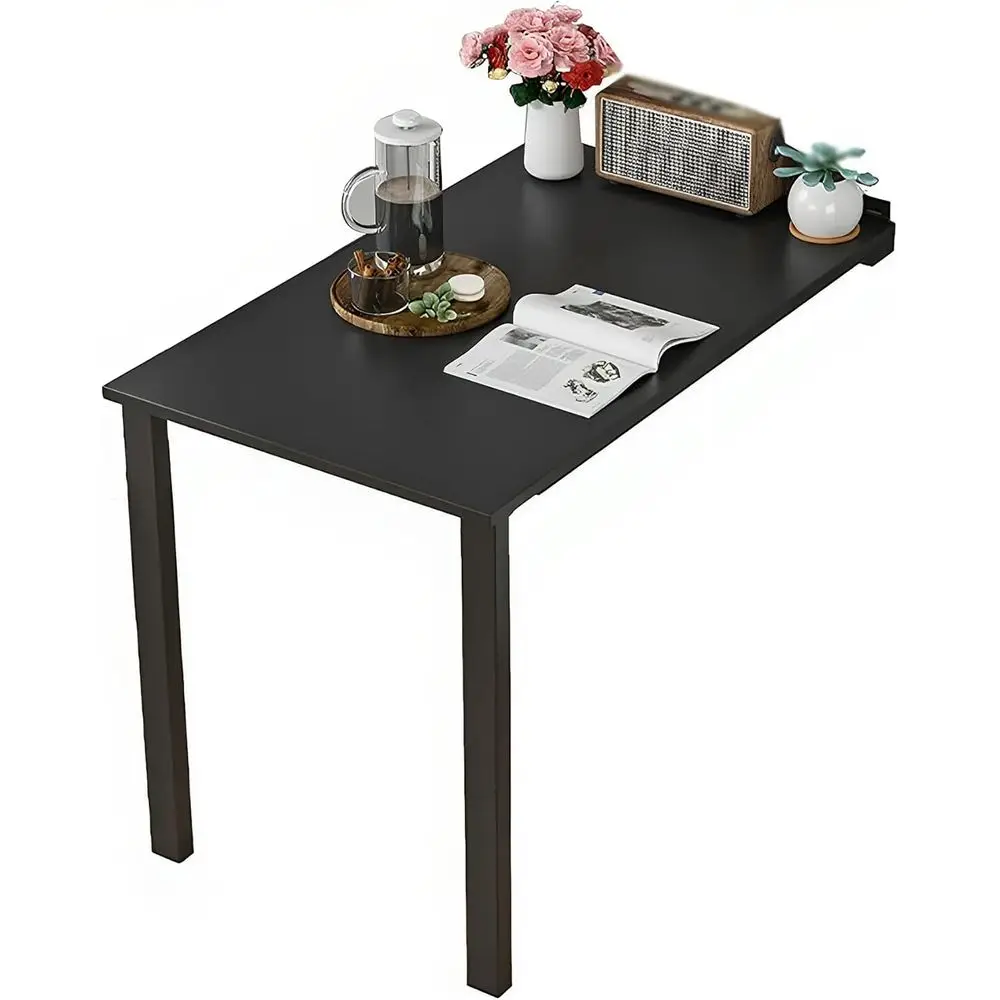 

Компактный настенный обеденный стол с откидными столешницами, 29.5В x 29Ш x 17.7Г, идеально подходит для кухни, прачечной и ресторанов (черный)