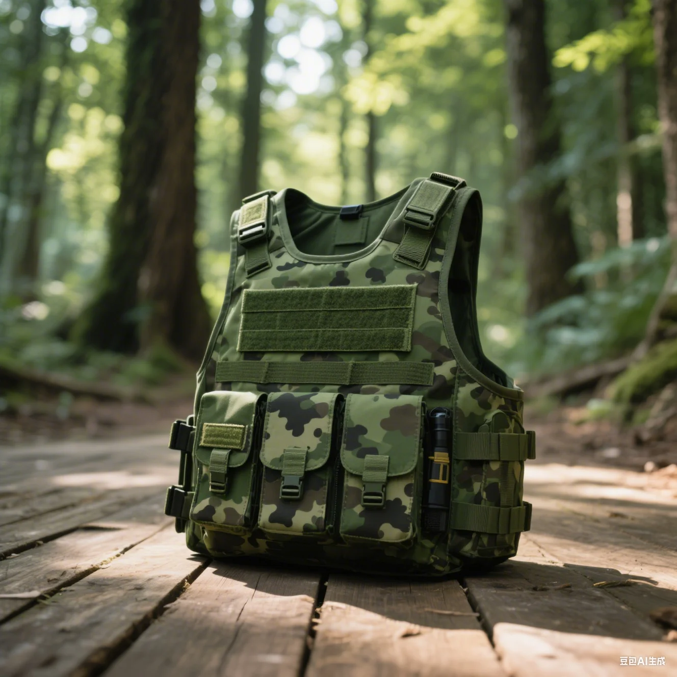 Russian military tactical vest outdoor green