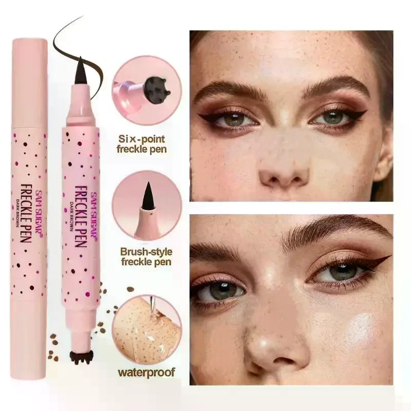 1PCs Fake Freckles Pen Natural Waterproof Face Brown Eyeliner Spot Pen Makeup Waterproof Dot Spot Pen Pretend Makeup Tool Fun