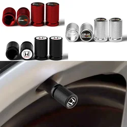 4pcs Car Wheel Tire Valve Caps Stem Covers Decoration for Honda Civic City Odyssey Accord Vezel CRV HRV Elysion Pilot Spirior