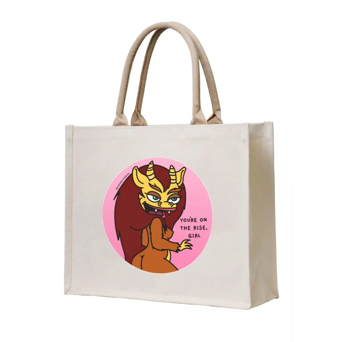 

CONNIE HORMONE MONSTRESS - You're On The Rise Girl Tote Bag Large bags for women shoping bag eco bag folding Canvas shoulder