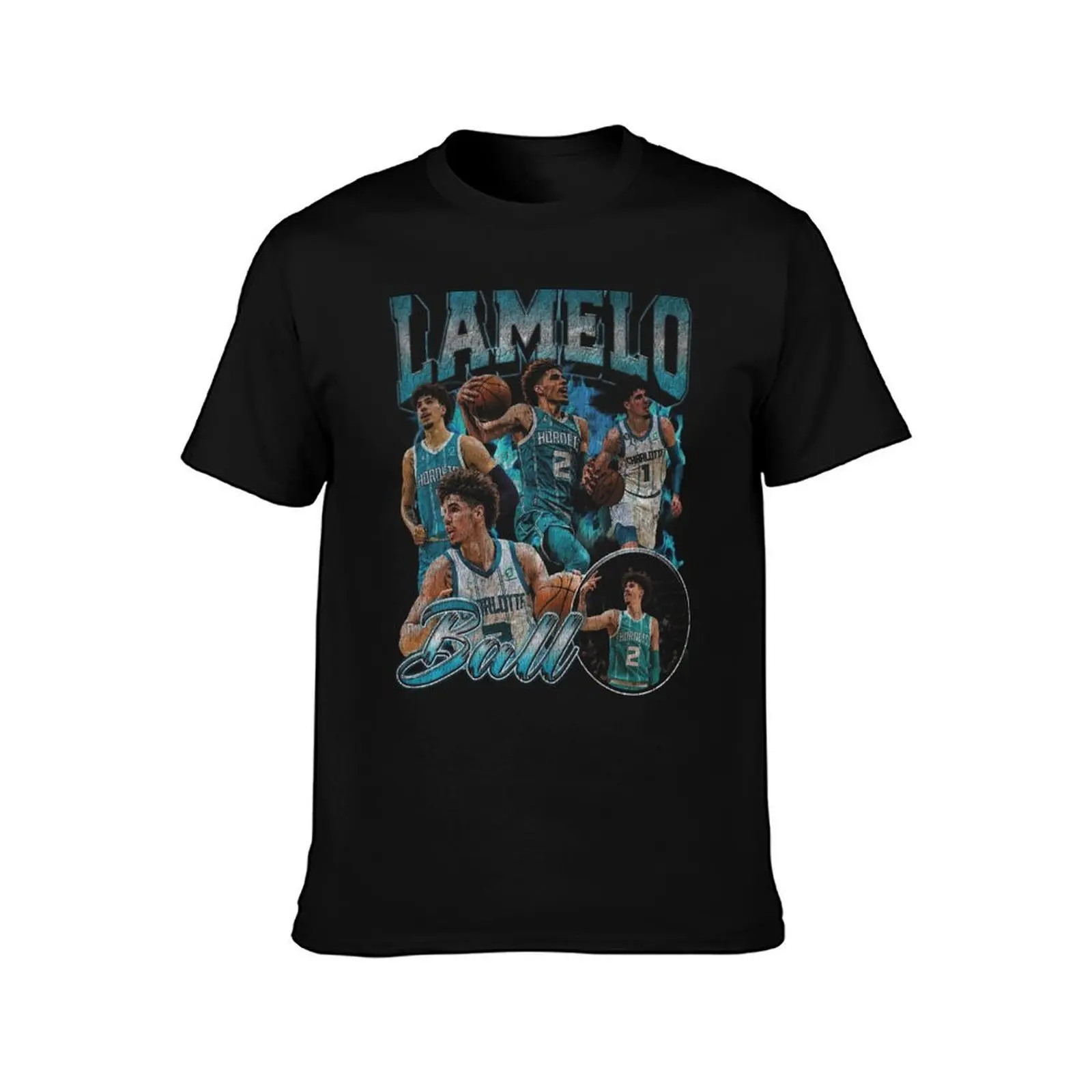 Lamelo Ball Charlotte Hornets Vintage T-Shirt blue lock Anime t-shirt football t shirt t shirt men