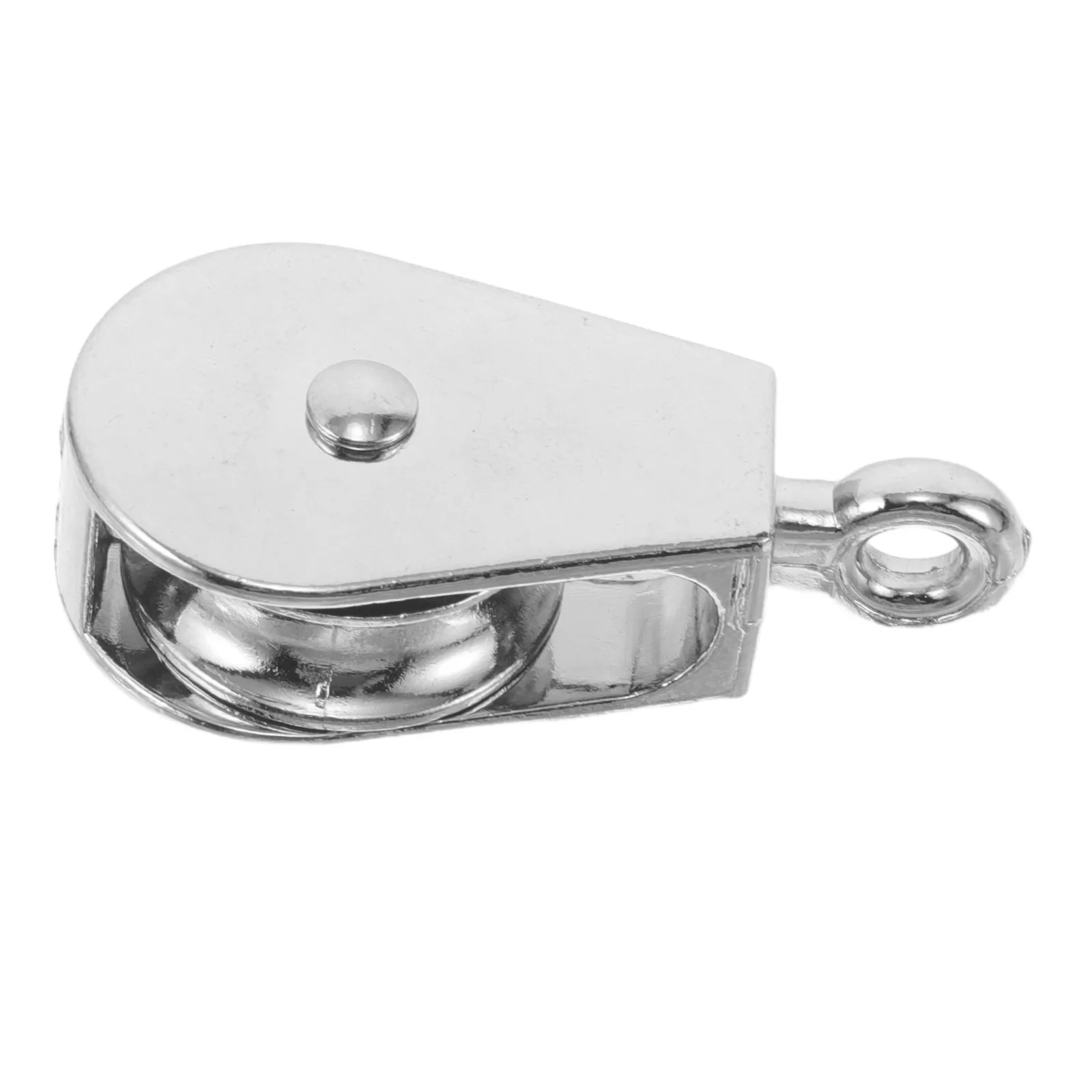 Poulie fixe en alliage de zinc, 1 pouce, légère, résistante à la corrosion, à simple poulie, pour levage, corde utilitaire, atelier, garage, levage.