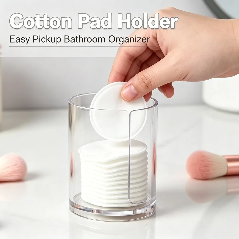 Transparent Disposable Paper Cup Storage Box Cotton Pad Rack Mouthwash Cup Holder Home Organizer Bathroom Kitchen Storage Tool