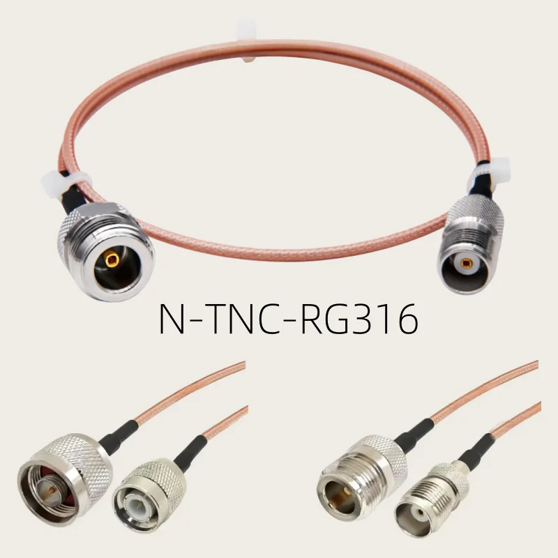 RG316 Cable N to TNC  Male plug & Female jack 50 ohm Low Loss Pigtail Jumper RG-316 Cables