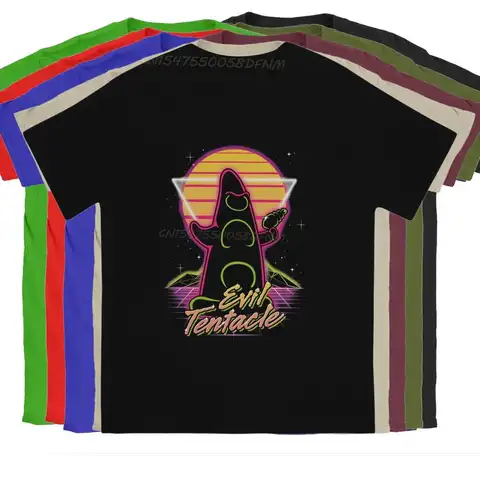 Männer Retro böse einzigartige T-Shirt Tag des Tentakel spiels Anime T-Shirts männliche Förderung Vintage übergroße T-Shirts