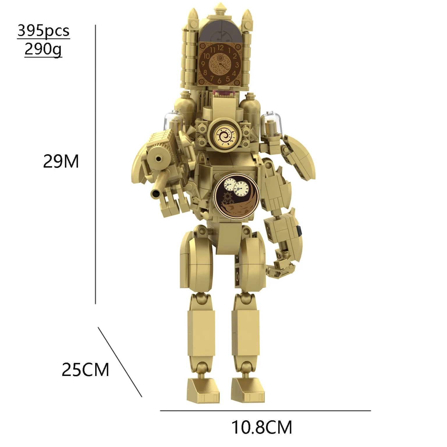 L\'ultimo Clockman Skibidi Series Gold reading Great Sword Darkness orologi uomo Building Blocks set per bambini adulti giocattoli