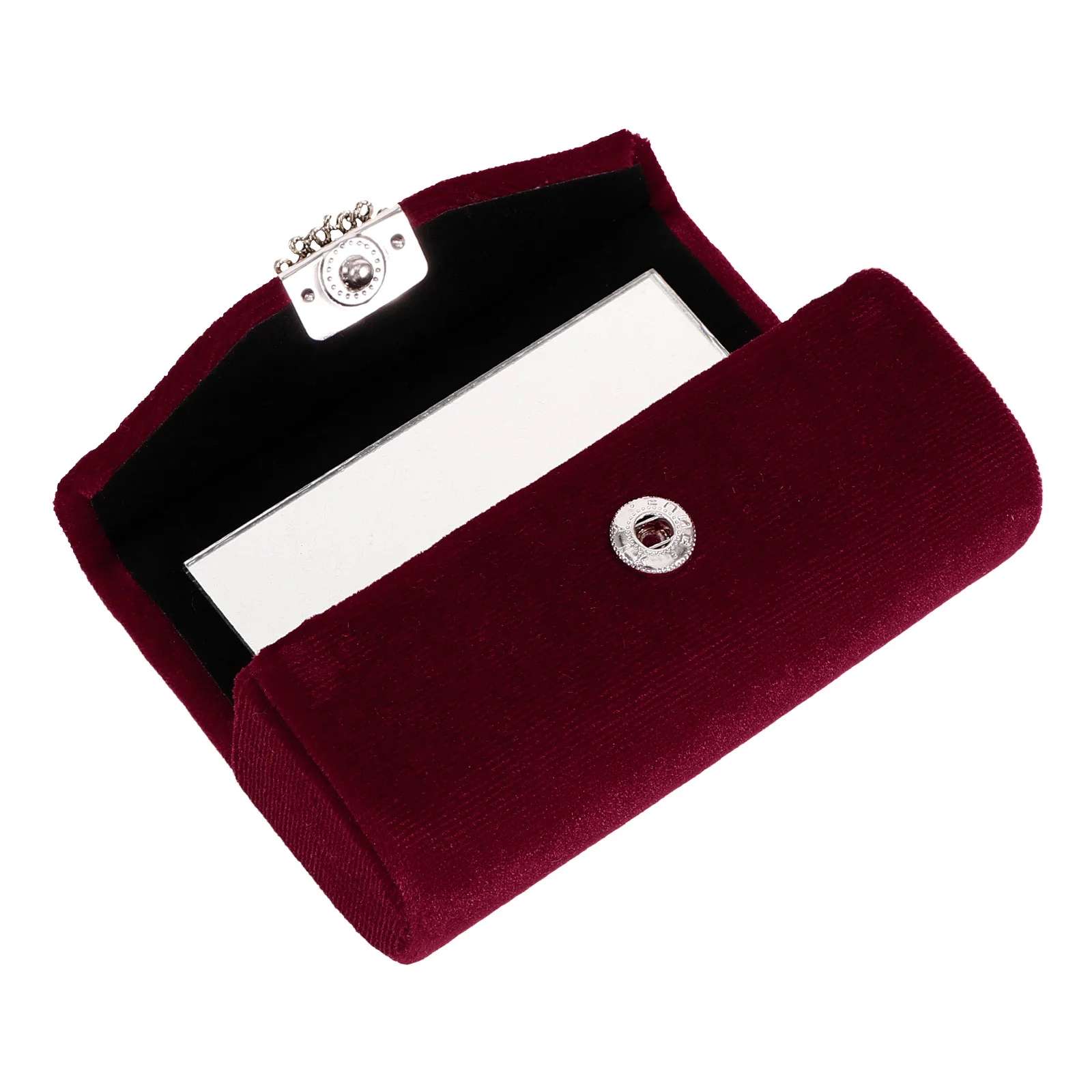 

Single Lipstick Box Secure Buckle Closure Portable Pouch for Lipstick Lip Balm Storage Compact Design