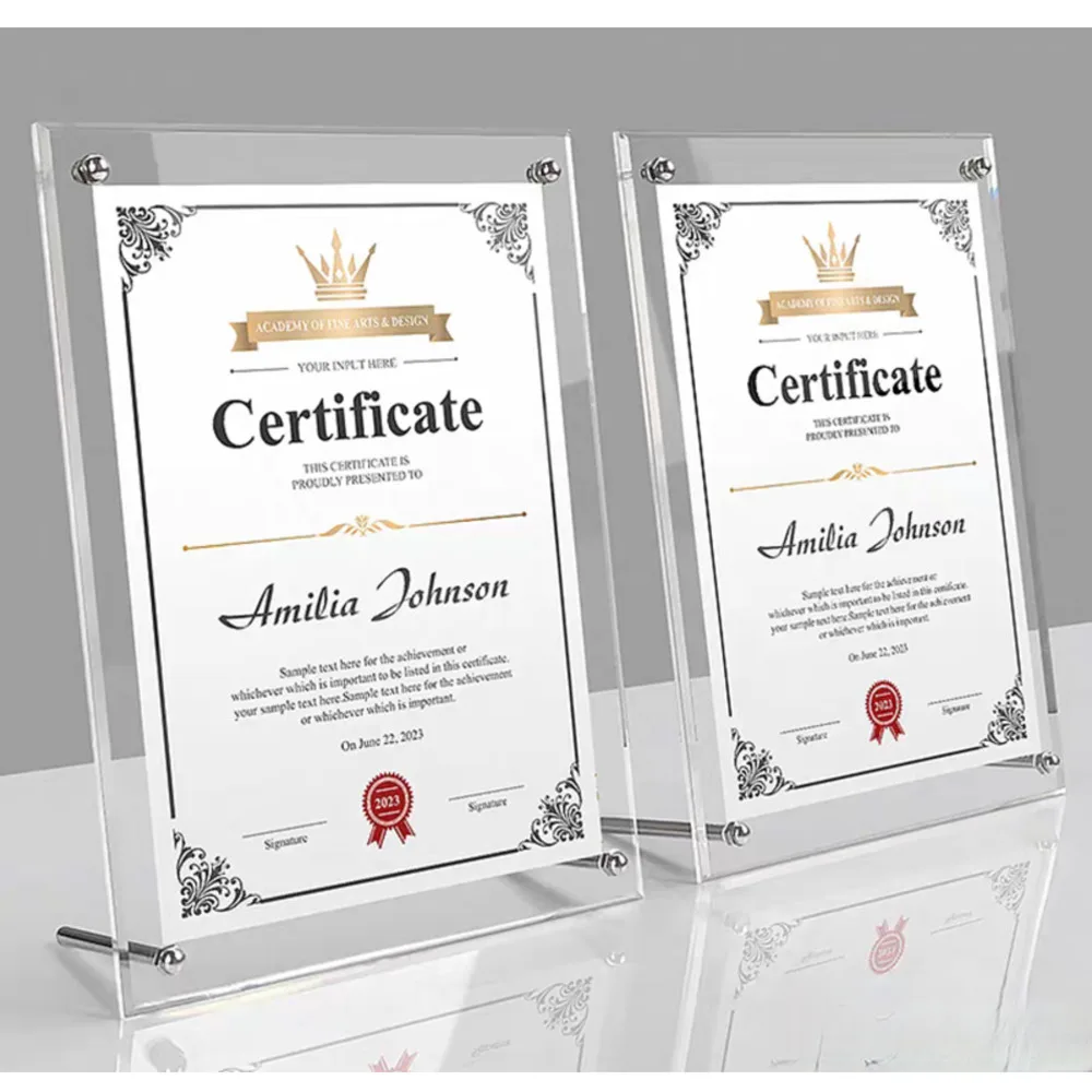 1 takım A4 Masa Akrilik Burcu Tutucu Ekran Standı 8.5x11 Inç Resim Fotoğraf Belge Poster Çerçevesi Menü Fiyat Listesi Tutucu